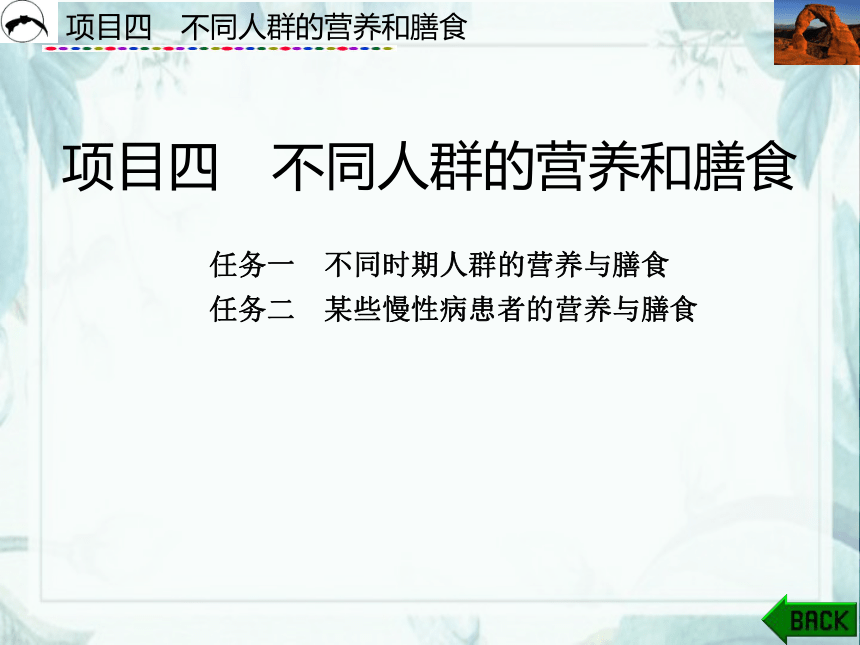 项目4  不同人群的营养和膳食_1 课件(共55张PPT)- 《食品营养与卫生》同步教学（西安科大版）