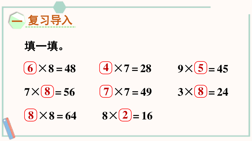 北师大版数学二年级上册8.4 做个乘法表课件（19张PPT)