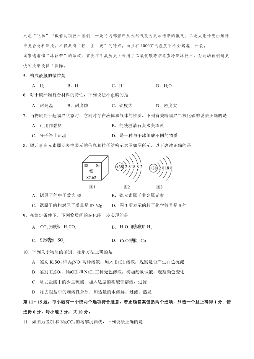 2024年江苏省泰州中考化学模拟卷（含解析）