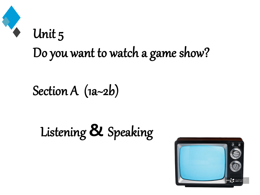 Unit 5 Do you want to watch a game show? Section A  (1a~2b)课件(共26张PPT，无素材)