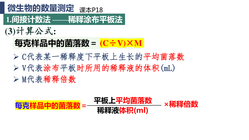 1.2.2微生物的选择培养和计数课件（共28张PPT）-人教版选择性必修3