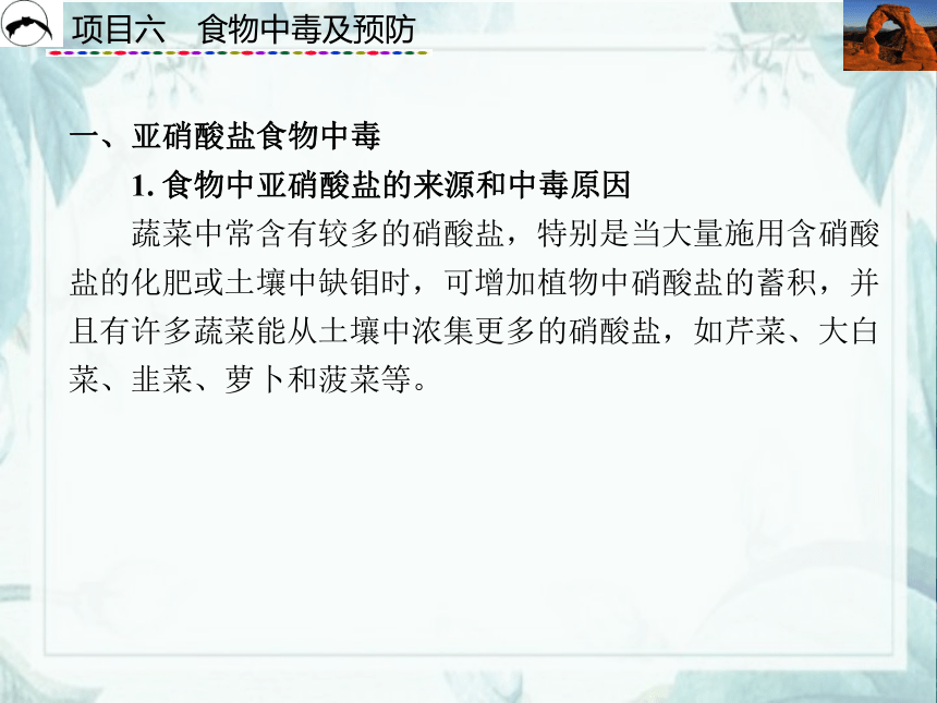 项目6  食物中毒及预防_3 课件(共19张PPT)- 《食品营养与卫生》同步教学（西安科大版）