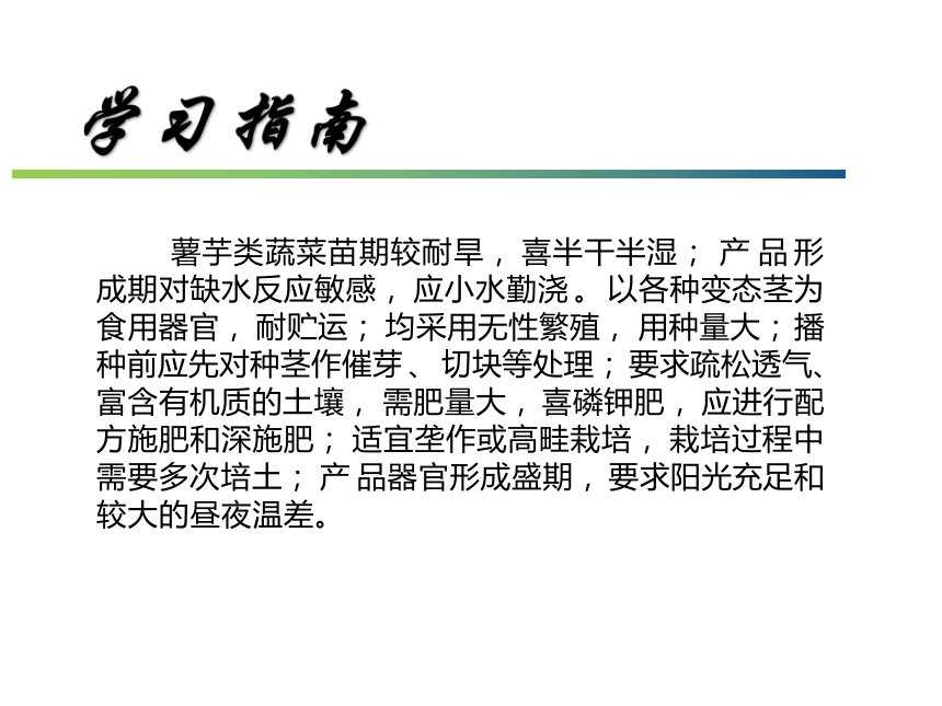 12.1 马铃薯 课件(共41张PPT)- 《蔬菜生产技术(南方本)》同步教学（中国农业大学出版社）