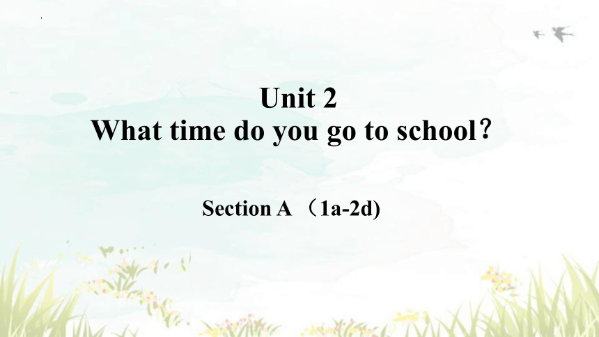Unit 2 What time do you go to school?Section A 1a-2d 课件 2023-2024学年人教版英语七年级下册 (共37张PPT，含内嵌音频)