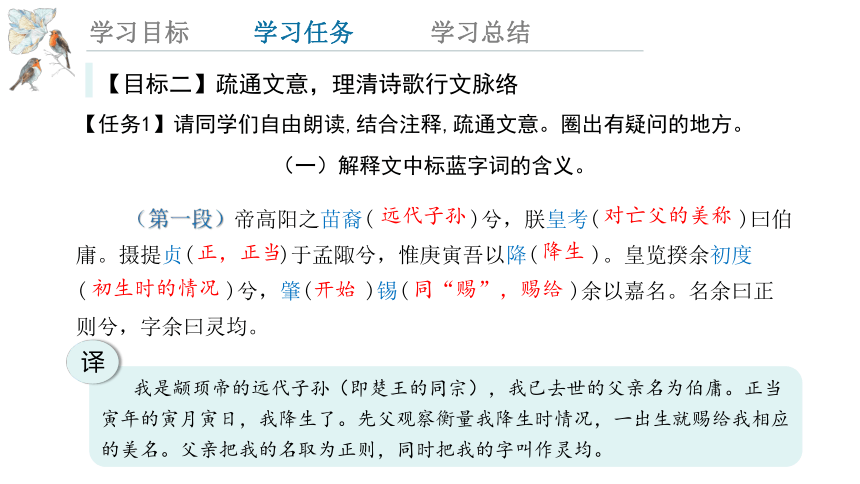 1.2《离骚》（节选）  课件(共29张PPT)  2023-2024学年高一语文统编版选择性必修下册