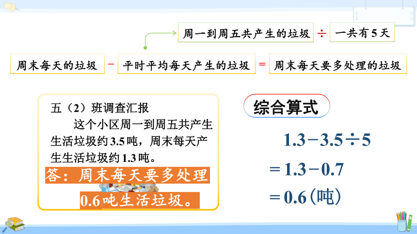 北师大版数学五年级上册1.8 调查“生活垃圾”课件（23张PPT)