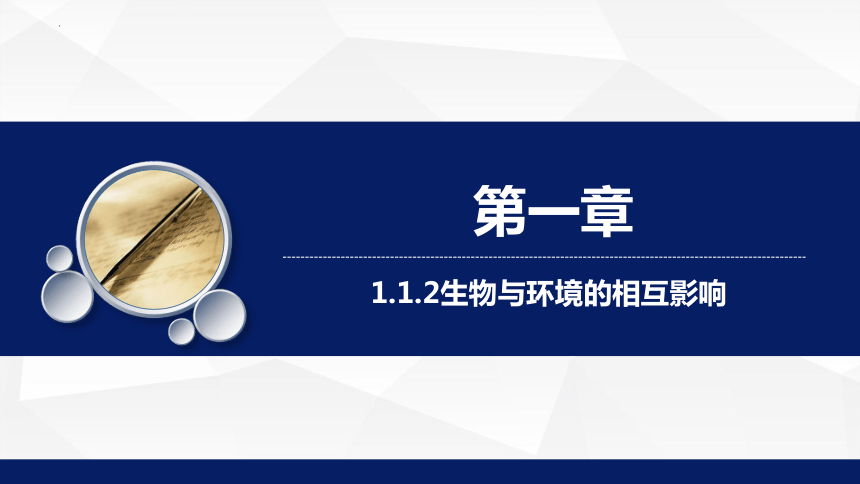 1.1.2  生物与环境的相互影响（第一课时）课件(共18张PPT)-2023-2024学年北师大版生物七年级上册