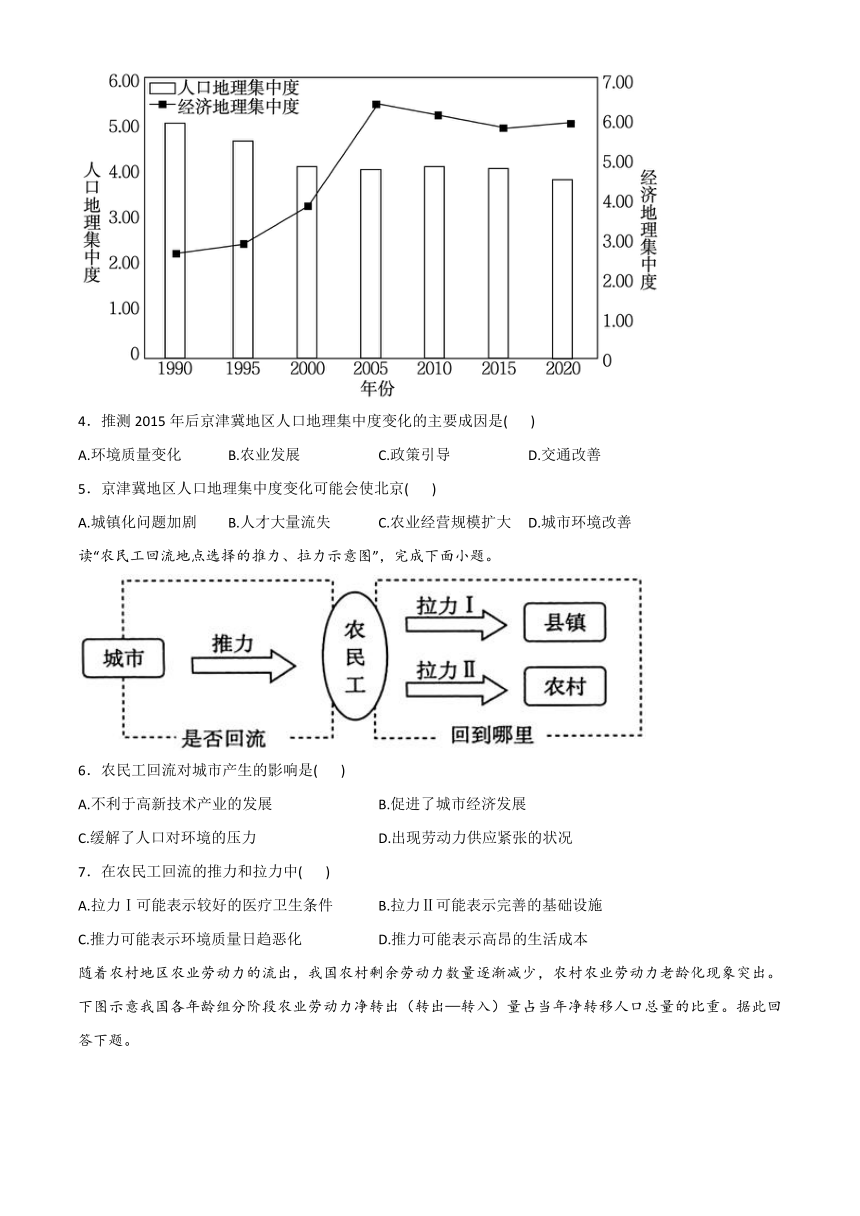 山西省晋中市祁县第二中学2023-2024高一下学期3月第二次月考地理试题（含解析）