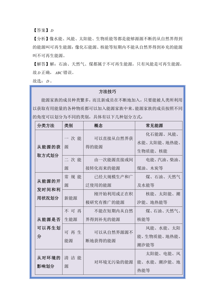 2024年中考物理母题解密专题22 能源与可持续发展讲义（含解析）