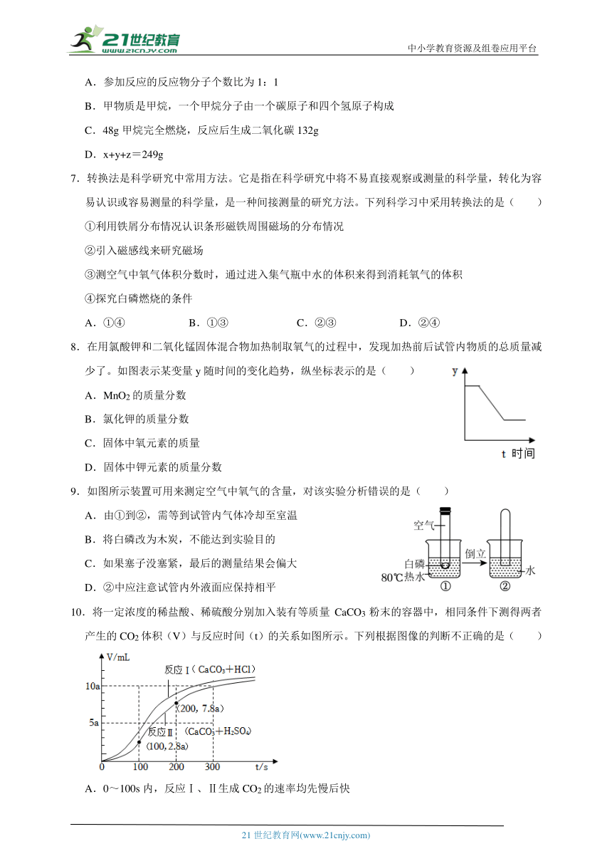 浙教版科学 八下  3.1-3.4综合练习二（含答案）