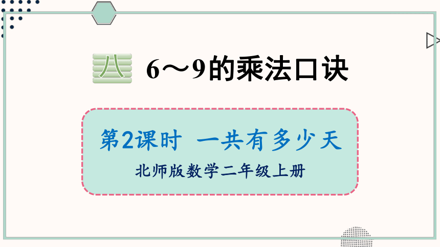 北师大版数学二年级上册8.2 一共有多少天课件（22张PPT)