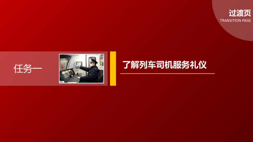 5.1了解列车司机服务礼仪 课件(共16张PPT)《城市轨道交通服务礼仪》（上海交通大学出版社）