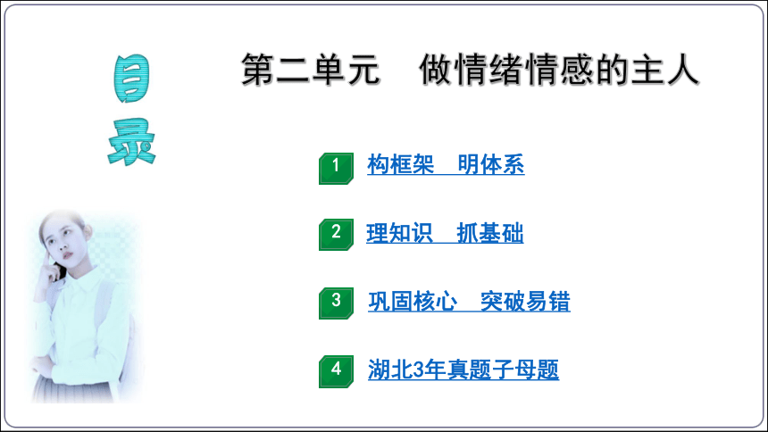 33【2024中考道法一轮复习分册精讲】 七(下) 2单元 做情绪情感的主人课件(共27张PPT)