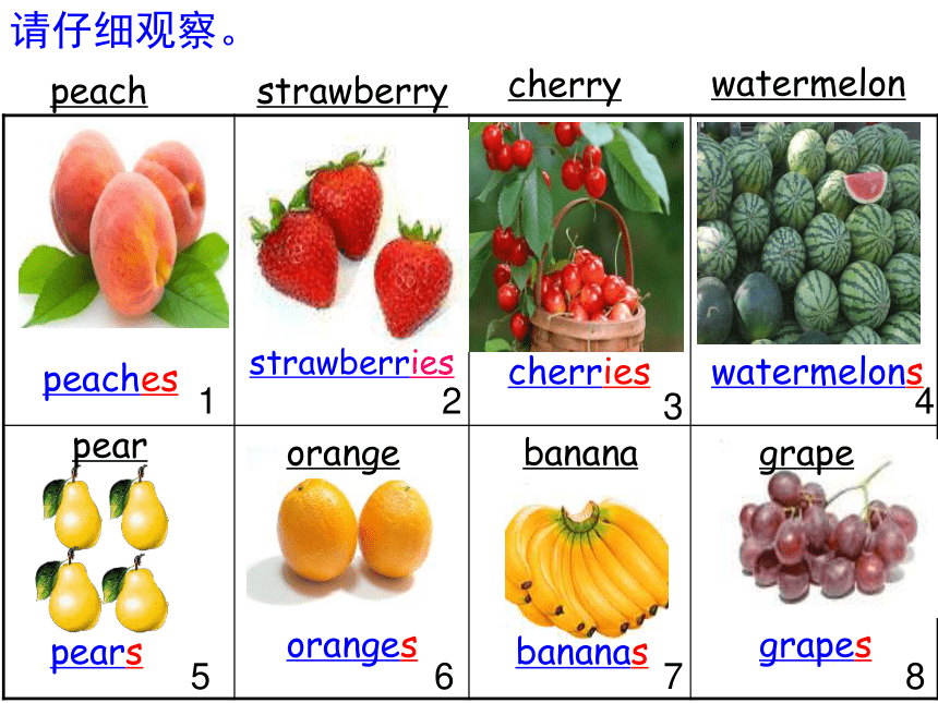 Unit 4 Fruit 课件