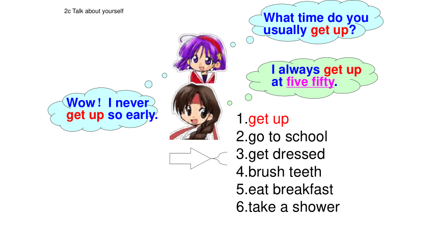 Unit 2 What time do you go to school  Section A (2d—3c) 课件(共28张PPT)+内嵌音频