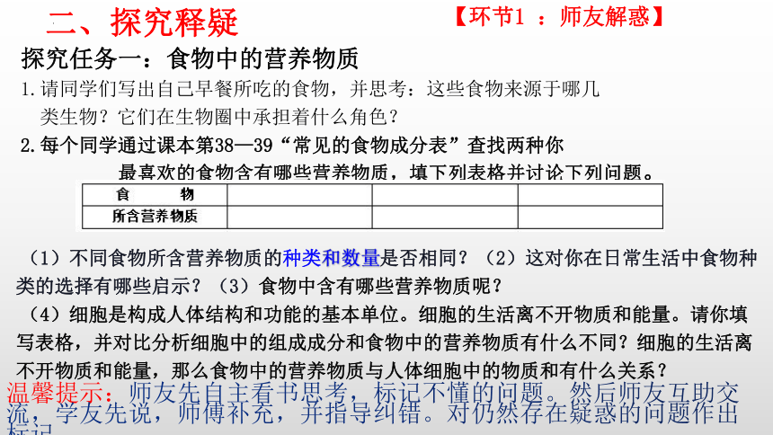 4.2.1食物中的营养物质课件 (共43张PPT)人教版生物七年级下册