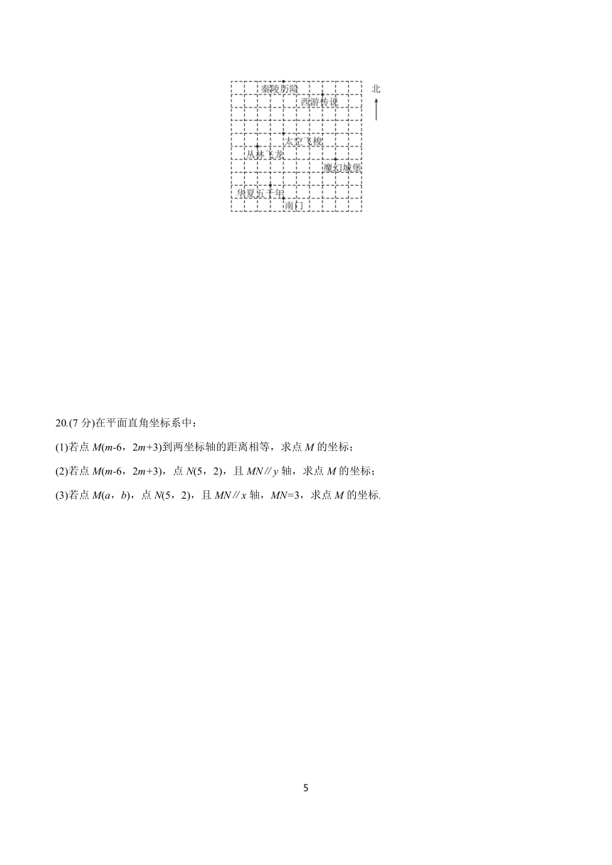 第7章 平面直角坐标系 分层作业(含答案) 2023-2024学年初中数学人教版七年级下册