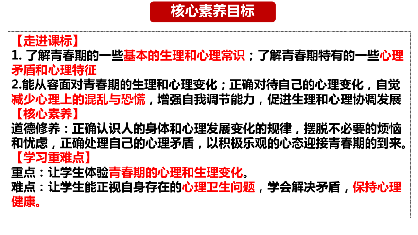 1.1 悄悄变化的我 课件(共31张PPT)