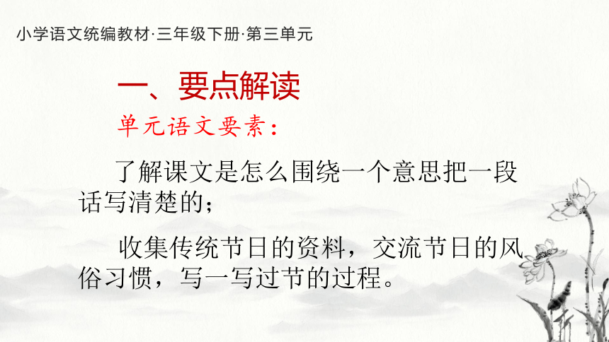 3.3 人教统编版语文三年级下册第三单元教材解读课件