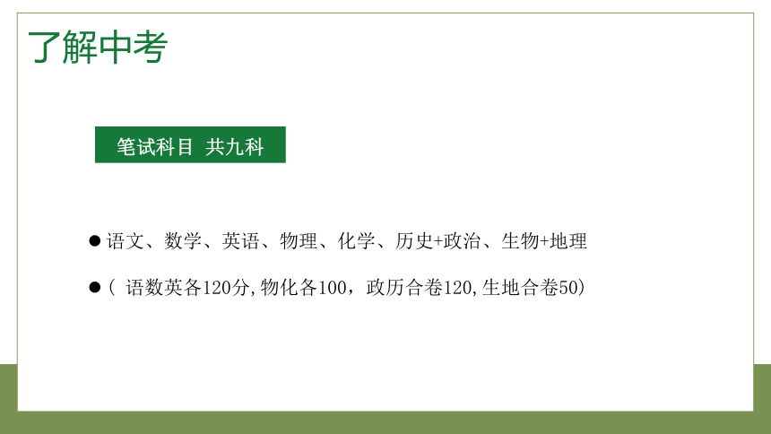 初中生初三迎战中考冲刺家长会 课件(共27张PPT)