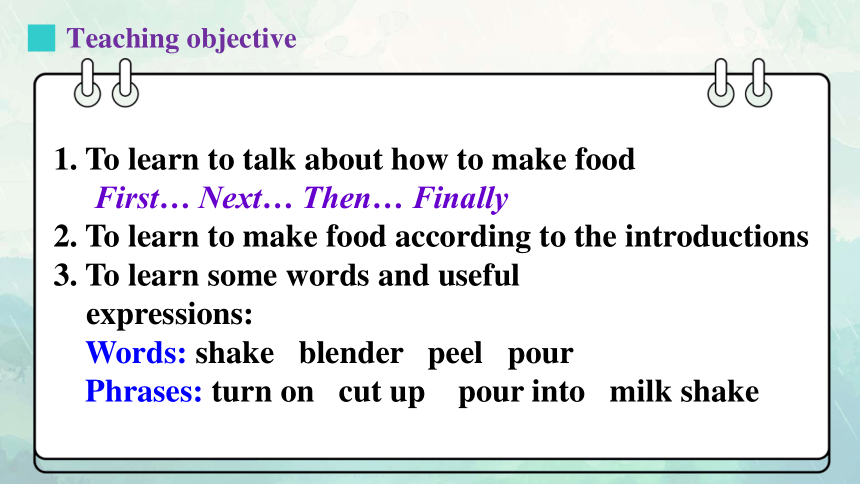 Unit 8 How do you make a banana milk shake? Section A (1a-1c)课件+嵌入音频 (共16张PPT)