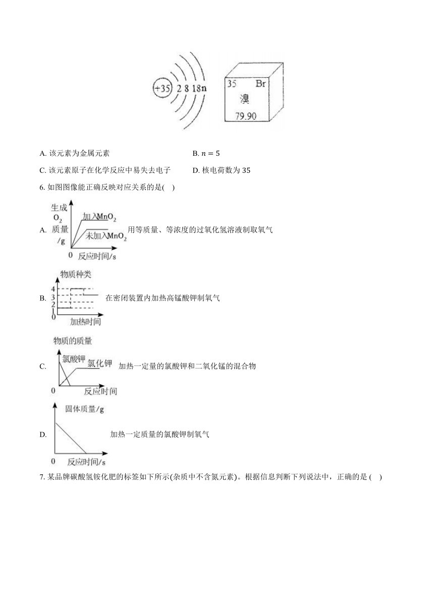 2024年山西省中考化学集训试卷04（无答案）