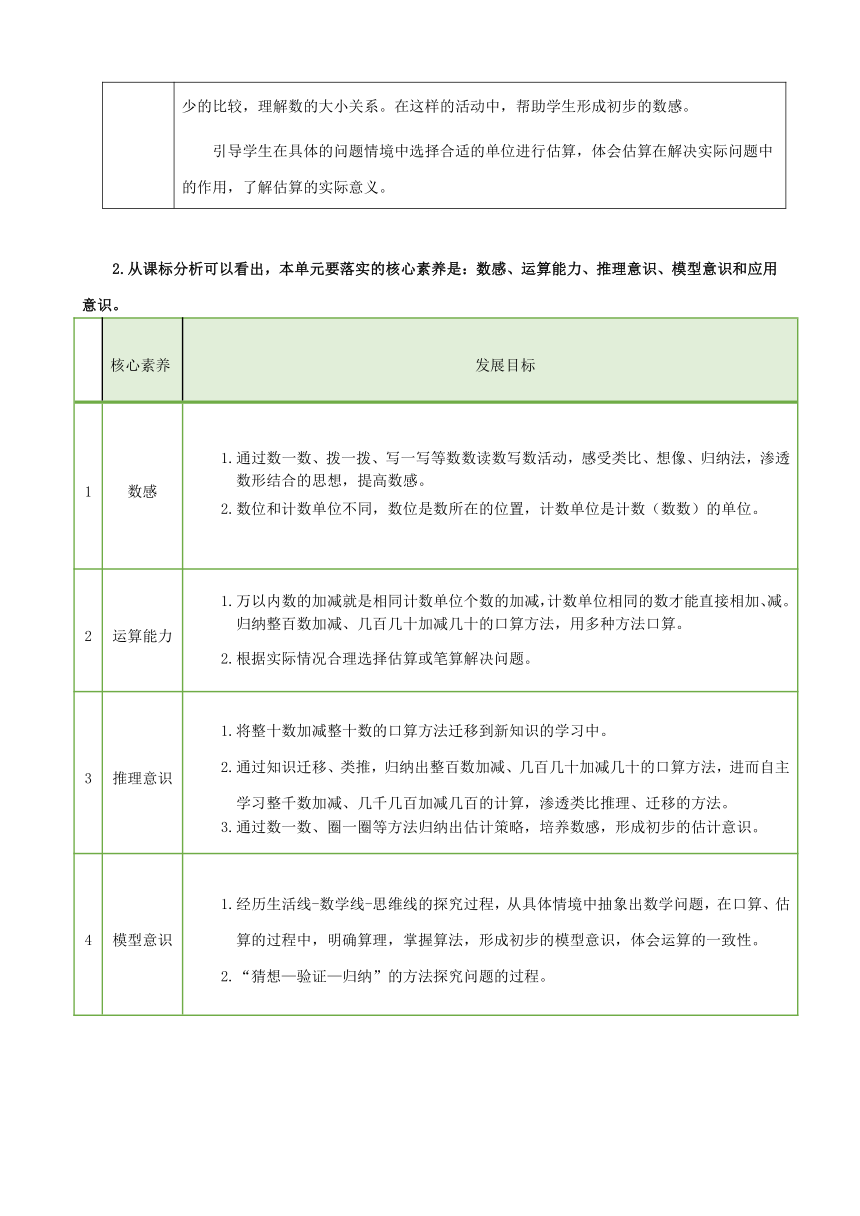 第二单元  万以内数的认识整单元（教案）-2023-2024学年二年级下册数学青岛版（表格式）