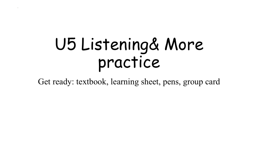 Module3 Unit 5 Sport  Listening& More practice课件(共16张PPT)