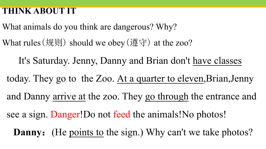 Unit 3 Lesson 15 The Zoo Is Open课件(共16张PPT)冀教版英语八年级下册