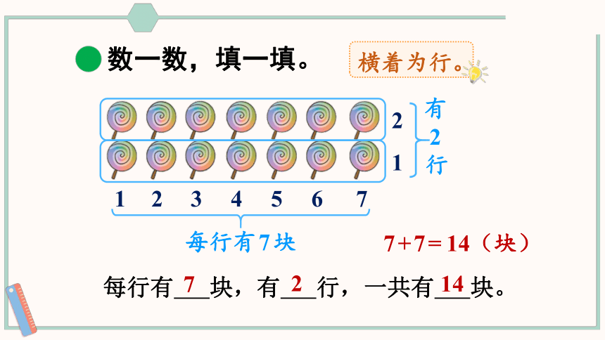 北师大版数学二年级上册3.1 有多少块糖课件（共21张PPT)