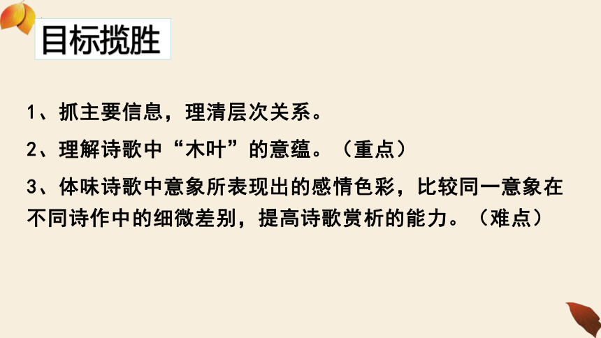 9.《说“木叶”》课件(共28张PPT) 统编版高中语文必修下册