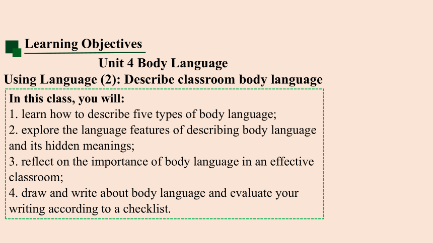 人教版（2019）选择性必修 第一册Unit 4 Body Language  Using Language 2课件(共25张PPT)