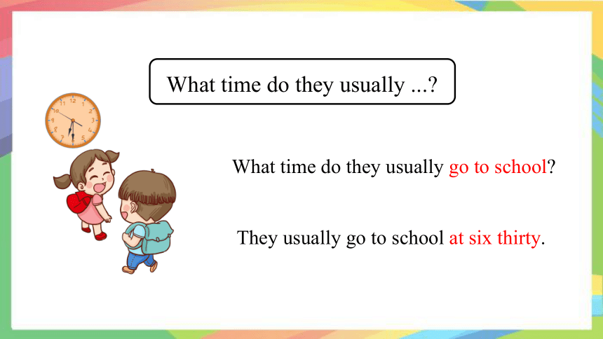 Unit 2 What time do you go to school？Section A Grammar Focus-3c 课件(共35张PPT)