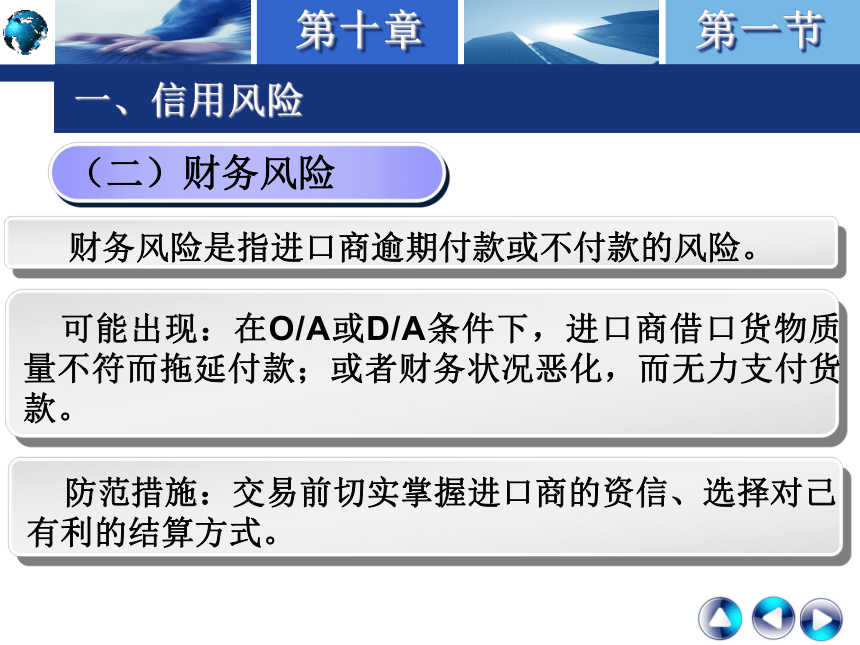 第十章 国际贸易结算中的风险、诈骗和拖欠  课件(共30张PPT)-《国际结算实务》同步教学（高教版）