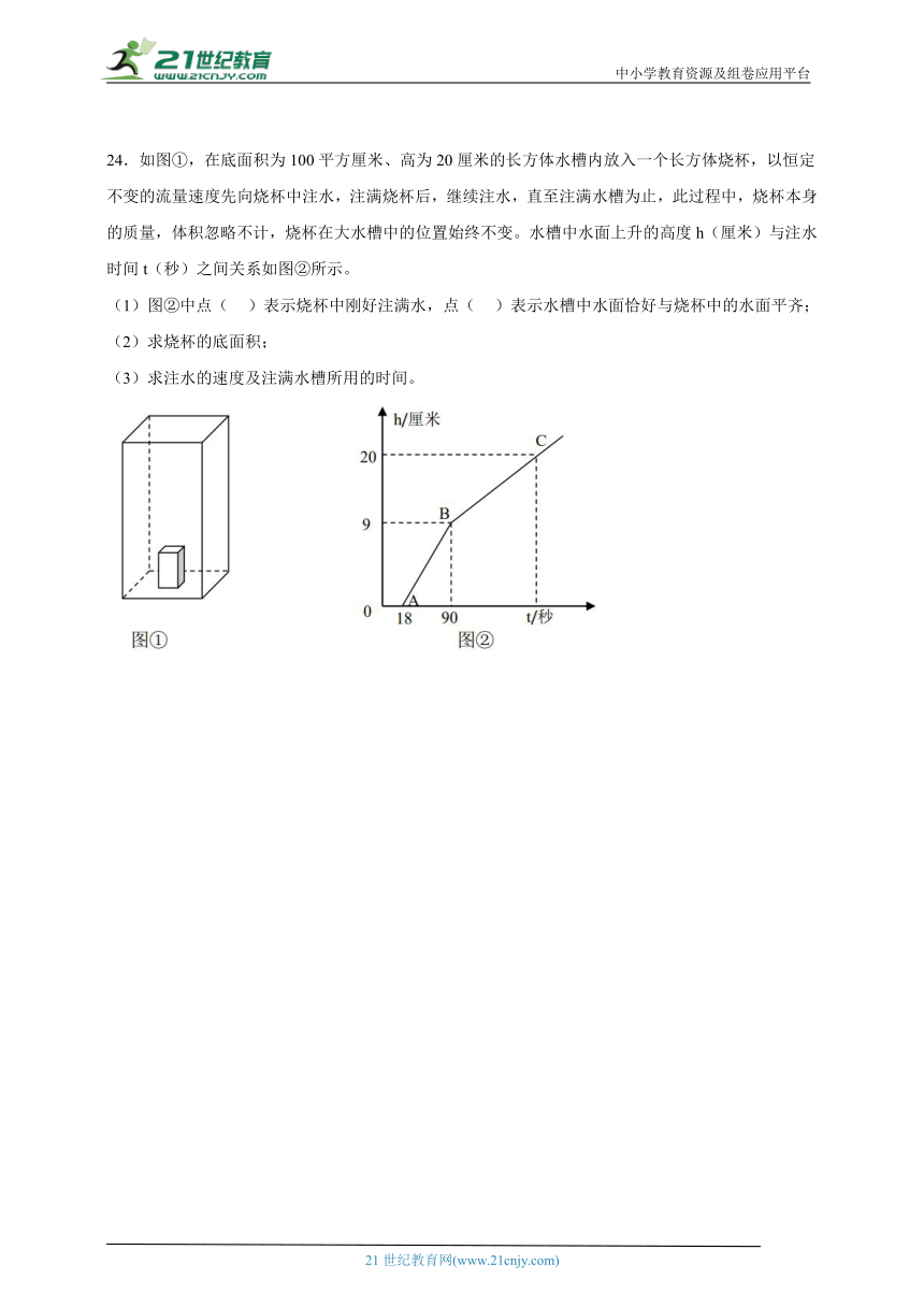 第2单元圆柱和圆锥易错精选题-数学六年级下册西师大版（含答案）