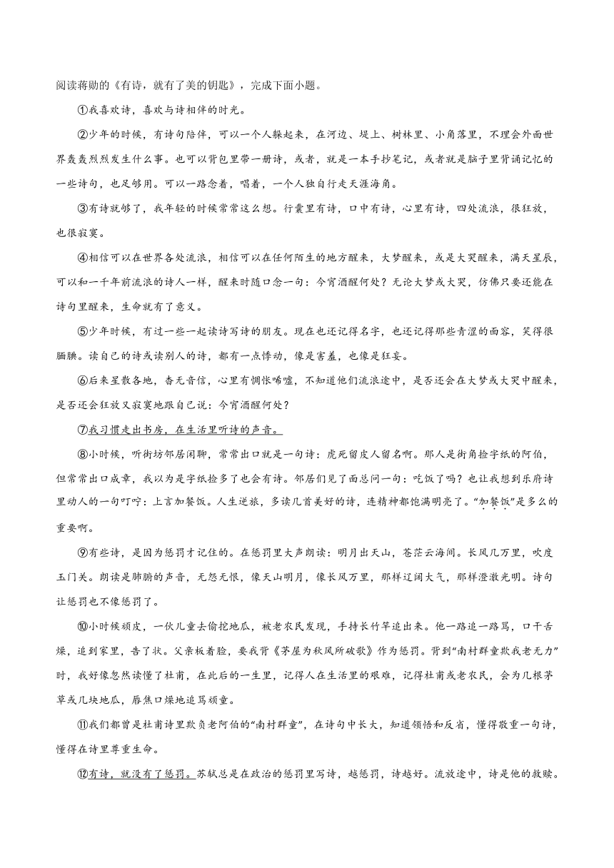 2024年中考语文记叙文阅读十三大考点分类闯关宝典综合习题闯关(原卷版+解析版)