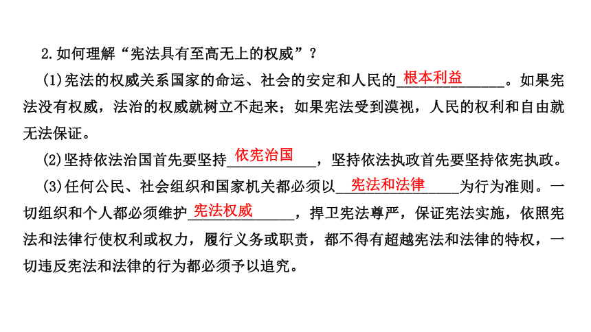 第二课保障宪法实施复习课件(共44张PPT)