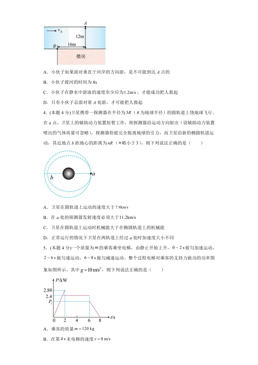 高一物理下学期期末复习精细讲义（人教2019）期末模拟卷02（原卷版+解析）