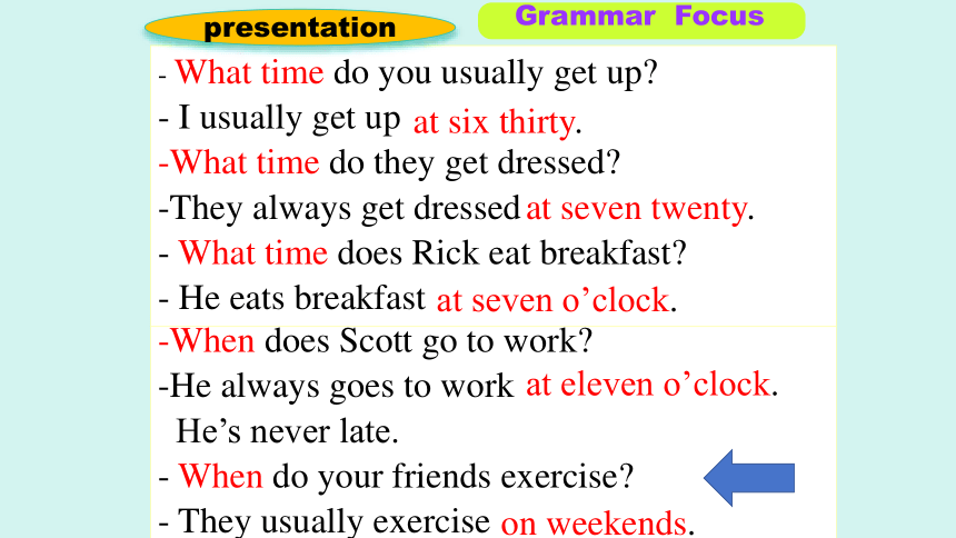 Unit 2 What time do you go to school？ Section A  Grammar Focus &（3a ~ 3c） (共30张PPT)
