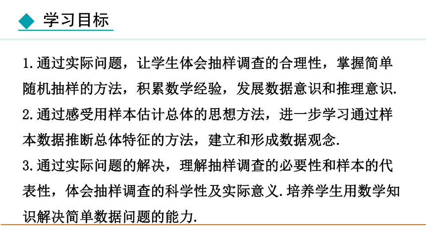 冀教版数学八年级下册18.2.2 样本的代表性课件（23张PPT)