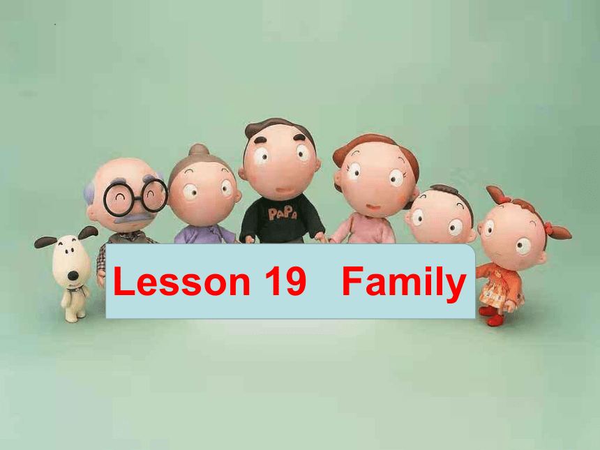 Unit 4 Family Lesson 19 Family 课件(共34张PPT)