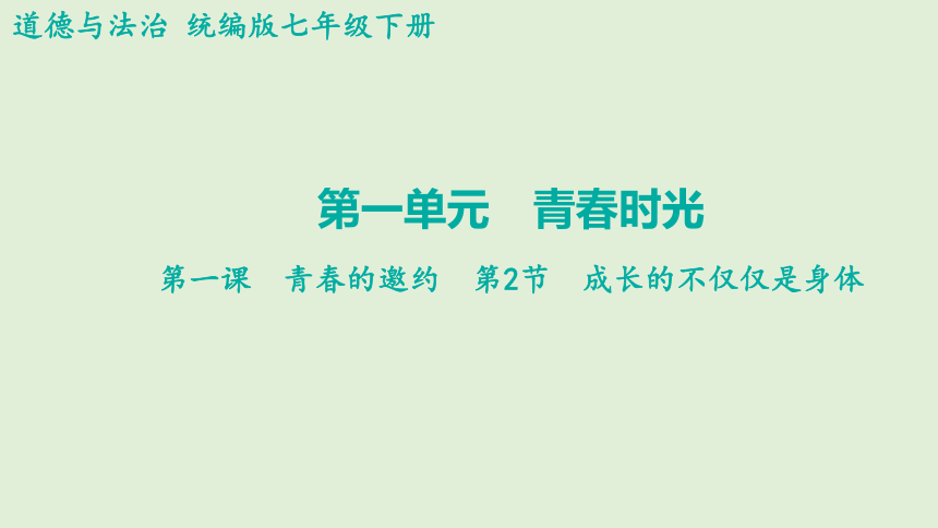 1.2 成长的不仅仅是身体 课件(共45张PPT)