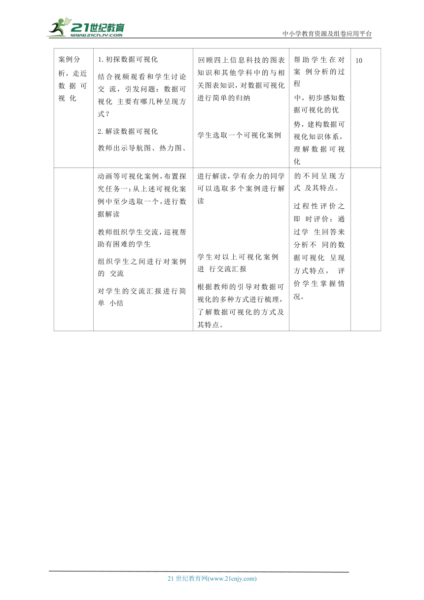 浙教版（2023）四下信息科技第12课《数据可视化》教学设计