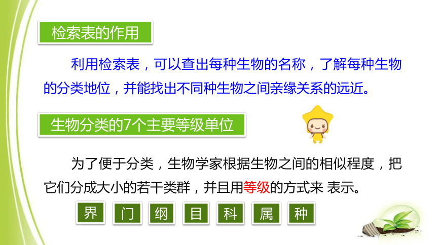 1.5.2 练习对生物进行鉴别课件(共21张PPT）-2023-2024学年冀少版生物七年级上册