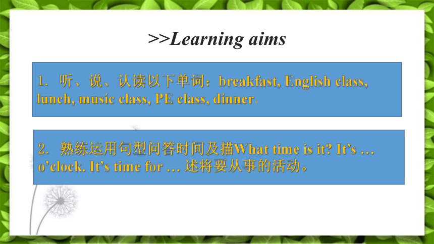 Unit 2 What time is it? Part A Let’s learn  课件(共22张PPT)