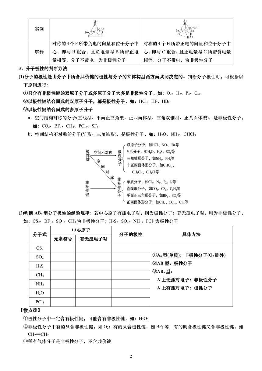 2.3.1共价键的极性 选择性必修2 第二章 分子结构与性质（含答案）