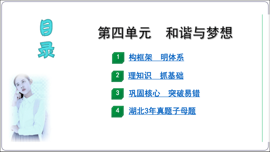 11【2024中考道法一轮复习分册精讲】 九(上) 4单元 和谐与梦想课件(共70张PPT)