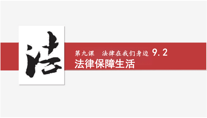 9.2 法律保障生活 课件（29张PPT）