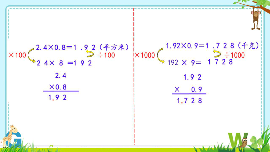 五年级上册数学人教版小数乘小数 例3（课件）（14张）