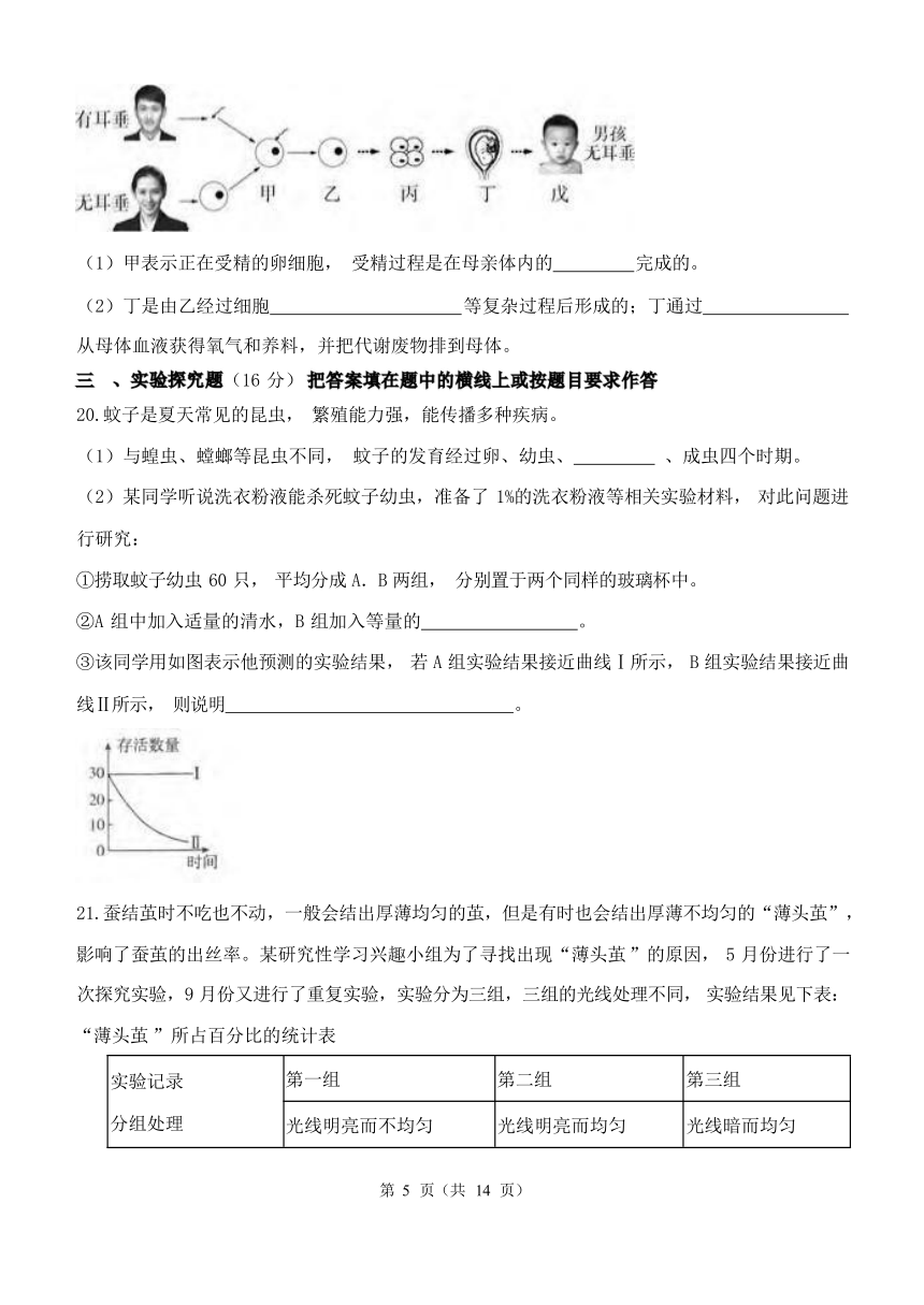 第1章 代代相传的生命 周周测一（1.1-1.3，含解析）